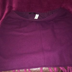 Talbots purple wool skirt with pockets